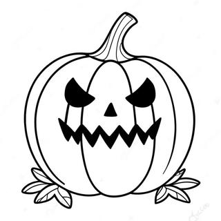 Halaman Mewarnai Labu Halloween Menyeramkan 95768 34900