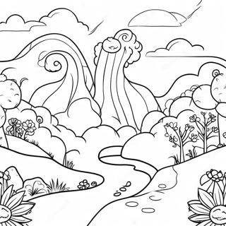 Halaman Mewarnai Lanskap Fantasi Yang Unik 9584 1367