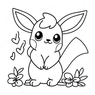 Halaman Mewarnai Eevee Menawan Dengan Surat Cinta 96157-35207