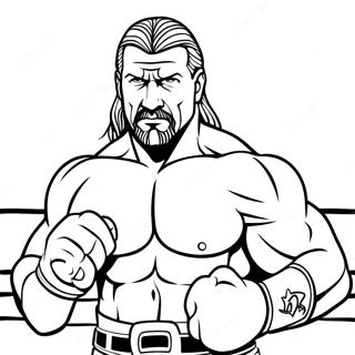 Halaman Mewarnai Triple H Di Ring 96236-35272