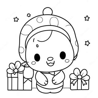 Halaman Mewarnai Natal Sanrio 96567-35514