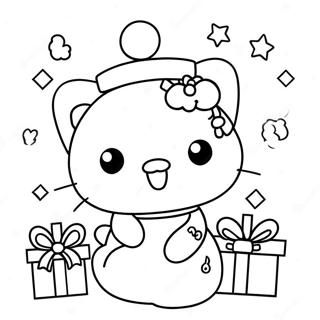 Halaman Mewarnai Natal Sanrio 96567-35516