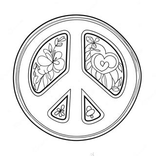 Halaman Mewarnai Tanda Perdamaian 70 An 96674-35610