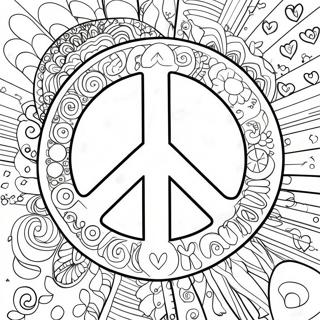 Halaman Mewarnai Tanda Perdamaian 70 An 96674-35611