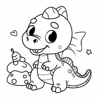 Gambar Mewarnai Dinosaurus Bayi Imut Untuk Ulang Tahun 96800-35865