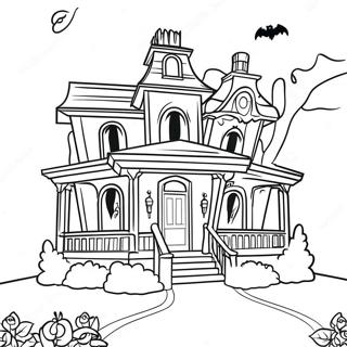 Halaman Mewarnai Rumah Hantu Disney Yang Menyeramkan 96851 35740