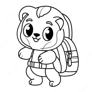 Halaman Mewarnai Ransel Hewan Lucu 96928 35965