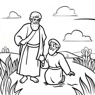 Halaman Mewarnai Abraham Dan Ishak Di Ladang 96979-36008