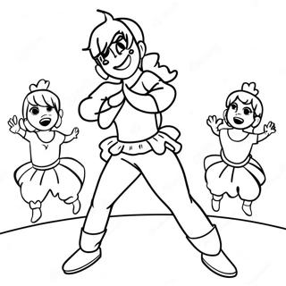 Halaman Mewarnai Ice Spice Beraksi Di Panggung 97132-36123