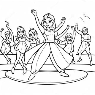 Halaman Mewarnai Ice Spice Beraksi Di Panggung 97132-36124