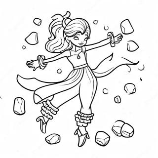 Halaman Mewarnai Ice Spice Menari Dengan Energi 97135-36134