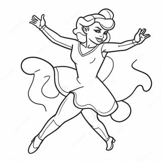 Halaman Mewarnai Ice Spice Menari Dengan Energi 97135-36135