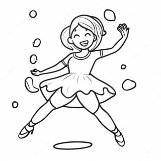 Halaman Mewarnai Ice Spice Menari Dengan Energi 97135-36136