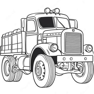 Halaman Mewarnai Truk Diesel Vintage 97185-36166