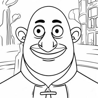 Halaman Mewarnai Gru Jahat 97265-36236