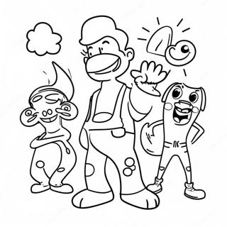 Halaman Mewarnai Momen Lucu Brozone 97649 36622