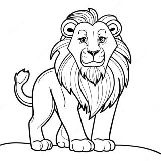 Lion Halaman Mewarnai