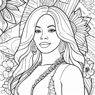 Halaman Mewarnai Beyonce 97672 36632