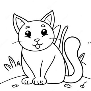 Halaman Mewarnai Kucing Liar 97776-36755