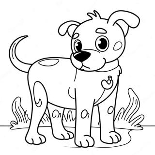 Halaman Mewarnai Anjing Liar Yang Ceria 97777-36760