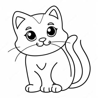 Halaman Mewarnai Kucing Kecil Liar Yang Penasaran 97778-36761