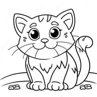 Halaman Mewarnai Kucing Kecil Liar Yang Penasaran 97778-36763