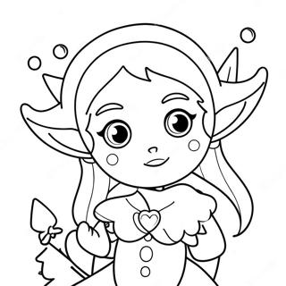 Halaman Mewarnai Elf Anime Yang Meriah 97830 36806