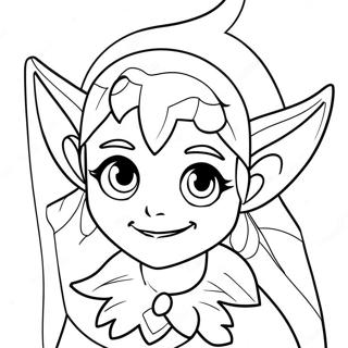 Halaman Mewarnai Elf Anime Yang Meriah 97830 36807