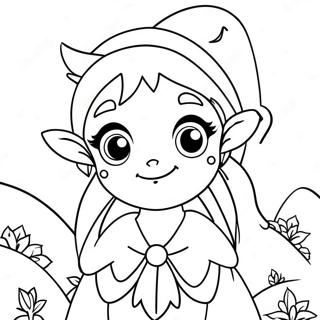 Halaman Mewarnai Elf Anime Yang Meriah 97830 36808