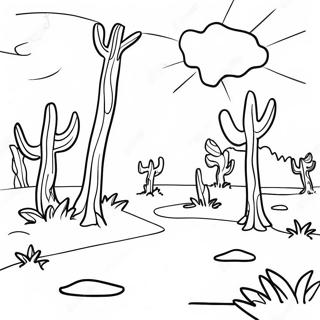 Halaman Mewarnai Outback Australia Yang Berwarna Warni 97856-36825