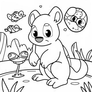 Halaman Mewarnai Satwa Liar Australia Yang Menyenangkan 97857 36829