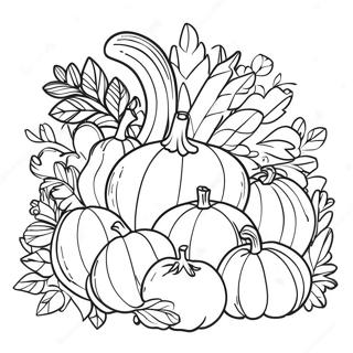 Halaman Mewarnai Dekorasi Panen Di Gereja 97908 36867