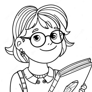 Halaman Mewarnai Junie B Jones Yang Petualang 97984-36918