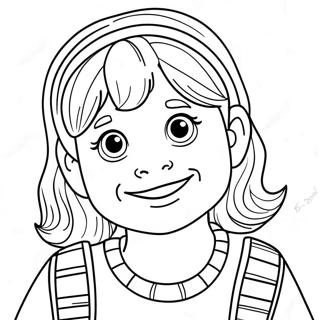 Halaman Mewarnai Junie B Jones Yang Lucu 97985 36923