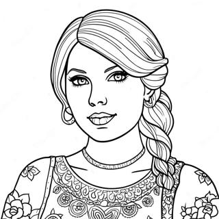 Folklore Taylor Swift Halaman Mewarnai