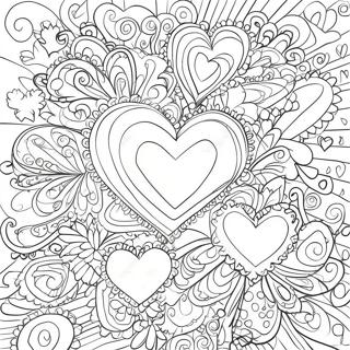 Halaman Mewarnai Hati Berkilau 98445 37279