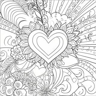 Halaman Mewarnai Hati Berkilau 98445-37280