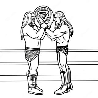 Halaman Mewarnai Pertandingan Kejuaraan Wwe 98677 37462