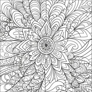 Halaman Mewarnai Bentuk Kaleidoskop Simetris 98806 37565