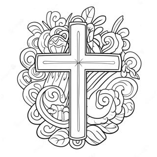 Halaman Mewarnai Simbol Agama Jumat Agung 99320 37969