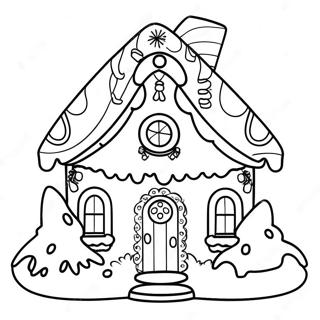 Halaman Mewarnai Rumah Jahe Meriah 99342-37979