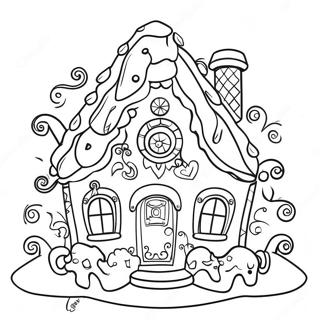 Halaman Mewarnai Rumah Jahe Fantastis 99344-37985