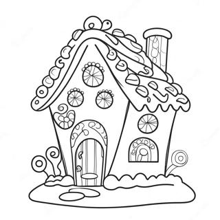 Halaman Mewarnai Rumah Jahe Fantastis 99344-37988