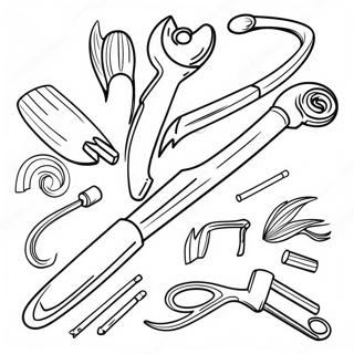 Halaman Mewarnai Alat Tangan Berwarna Warni 99600 38177