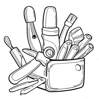 Halaman Mewarnai Alat Tangan Berwarna Warni 99600 38178