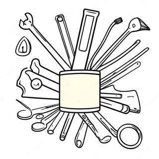 Halaman Mewarnai Alat Tangan Berwarna Warni 99600 38369