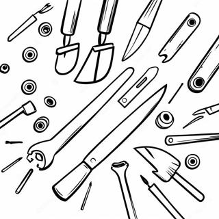 Halaman Mewarnai Alat Tangan Berwarna Warni 99600 38372