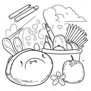 Halaman Mewarnai Alat Berkebun Yang Lucu 99602 38377