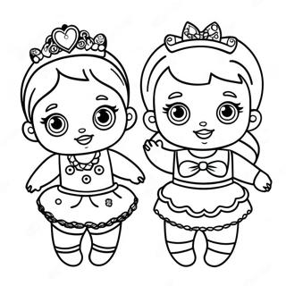 Halaman Mewarnai Boneka Bayi Lol Dengan Aksesori Berkilau 99860-38581