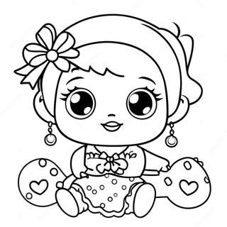 Halaman Mewarnai Boneka Bayi Lol Dengan Aksesori Berkilau 99860 38583